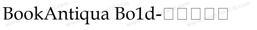 BookAntiqua Bo1d字体转换